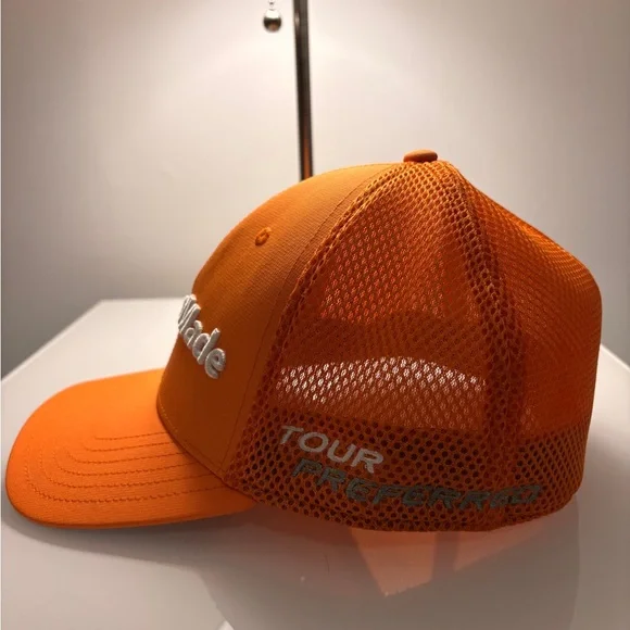 TaylorMade Orange Performance Golf Cap - Picture 3 of 7